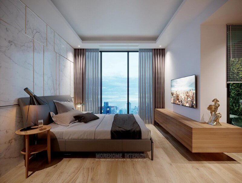 Trang trí nội thất phòng ngủ chung cư phong cách hiện đại Mẫu thiết kế nội thất chung cư đẹp