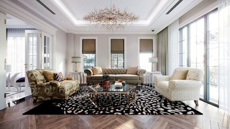 Sofa biệt thự tân cổ điển Sofa biệt thự tân cổ điển