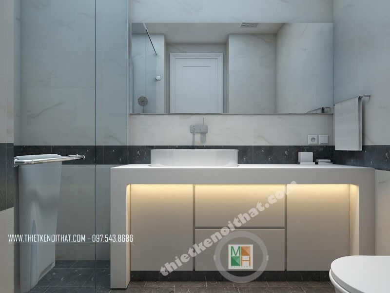 Sử dụng đá ốp mặt tủ được coi như là sự lựa chọn hoàn hảo cho không gian riêng tư của gia chủ đá ốp phòng tắm cao cấp
