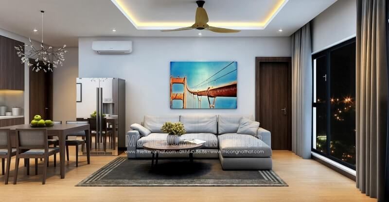 Bàn trà MH-HD024 hiện đại trang trí phòng khách chung cư thanh lịch