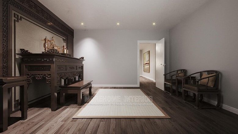 Morehome đề nghị các mẫu bàn thờ và tủ thờ biệt thự đẹp cho khách hàng.