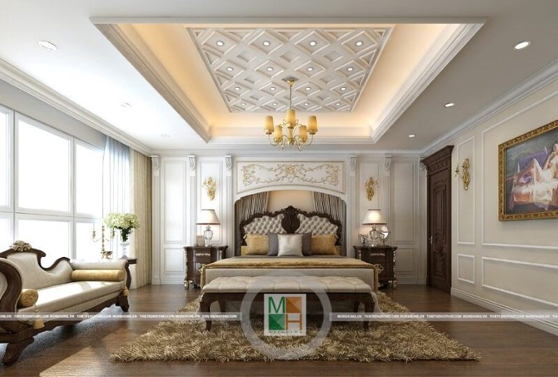 .
Một mẫu thiết kế nội thất phòng ngủ đẹp kết hợp các đồ nội thất gỗ tự nhiên màu trầm sẽ tạo nên một cảm giác như đang ở trong một căn phòng ngủ hoàng gia đầy đẳng cấp.